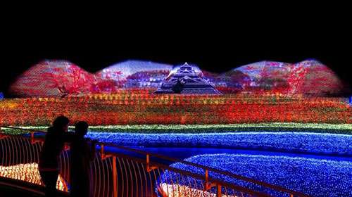 最壯觀的鼕季燈光秀(xiu)在日本呈現
